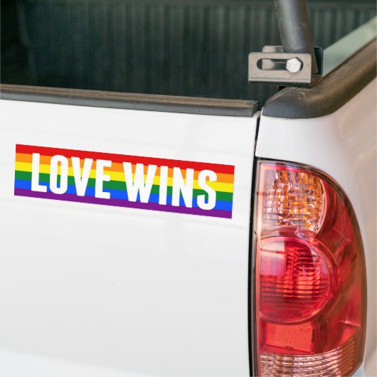 LOVE WIJS homohuwelijk bumper sticker (Op Truck)