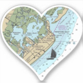 Love Wildwood NJ Chart Sticker (Voorkant)