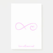 Love will never end - post-it® notes (Voorkant)