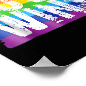  Love Win Rainbow Peace Sign Pride Lesbian Poster (Hoek)