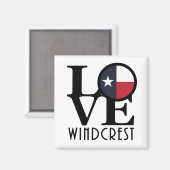 LOVE Windcrest Texas Magneet (Voorkant / Achterkant)