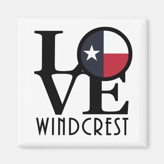LOVE Windcrest Texas Magneet (Voorkant)