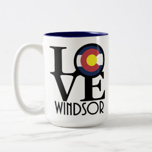 LOVE Windsor Colorado 15oz Tweekleurige Koffiemok