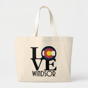 LOVE Windsor Colorado Grote Tote Bag