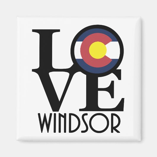 LOVE Windsor Colorado Magneet (Voorkant)