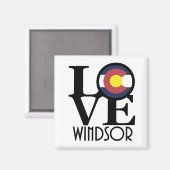 LOVE Windsor Colorado Magneet (Voorkant / Achterkant)