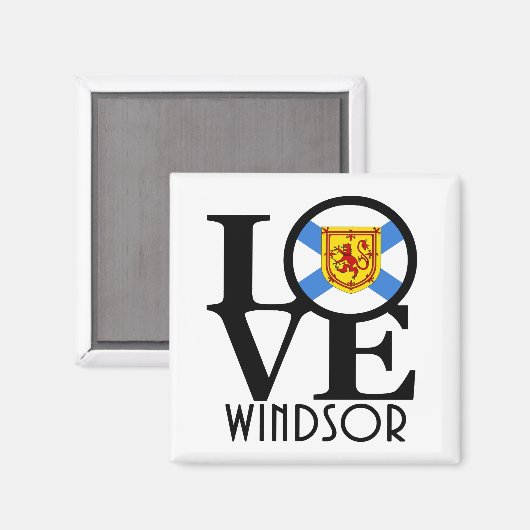 LOVE Windsor Nova Scotia Magneet (Voorkant / Achterkant)