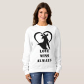 Love Wins Always Crewneck Sweatshirt - Freefit (Voorkant volledig)