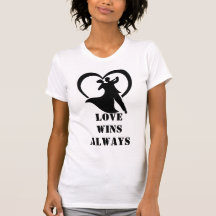 Love Wins Always Slim Fit T-shirt – Freefit