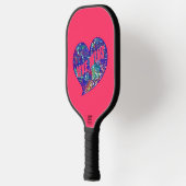 Love Wins Art Heart Pickleball Paddle (Links)