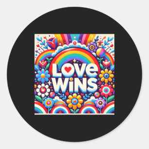 Love Wins Art T - shirts Sticker