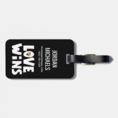 Love Wins Bagagelabel (Achterkant horizontaal)