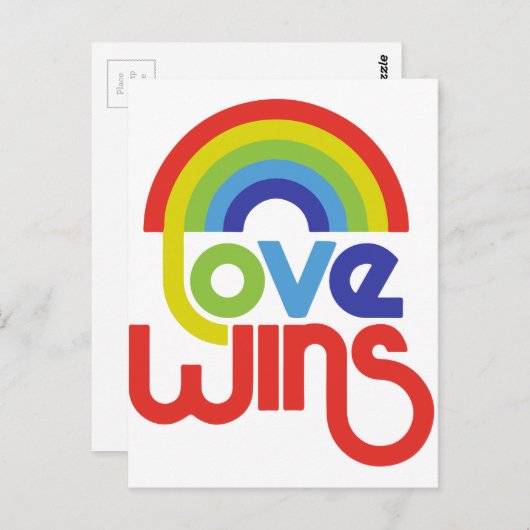 Love Wins Briefkaart (Voorkant / Achterkant)