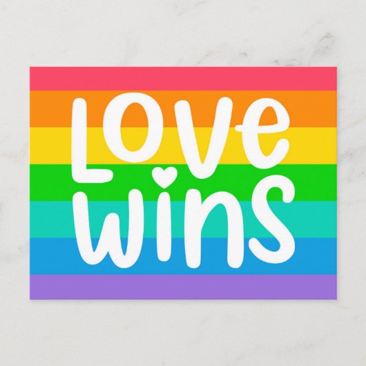 Love Wins Briefkaart (Voorkant)