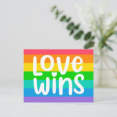 Love Wins Briefkaart (Staand voorkant)