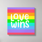 Love Wins Canvas Afdruk (Voorkant)