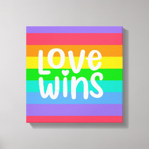 Love Wins Canvas Afdruk