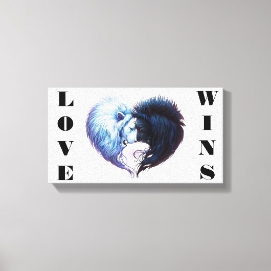Love Wins Canvas Afdruk (Voorkant)