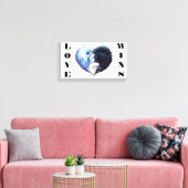 Love Wins Canvas Afdruk (Insitu (Woonkamer))