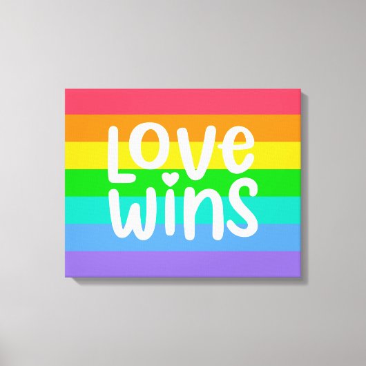Love Wins Canvas Afdruk (Voorkant)