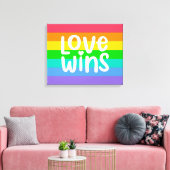 Love Wins Canvas Afdruk (Insitu (Woonkamer))