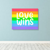 Love Wins Canvas Afdruk (Insitu (Houten vloer))