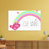 Love Wins Canvas Afdruk (Insitu (Woonkamer))