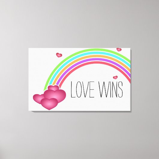 Love Wins Canvas Afdruk (Voorkant)