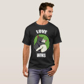 Love Wins Cuddle Cat Kitty Cuddly T-shirt (Voorkant volledig)