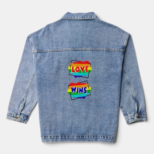 Love Wins Denim Jacket (Achterkant)