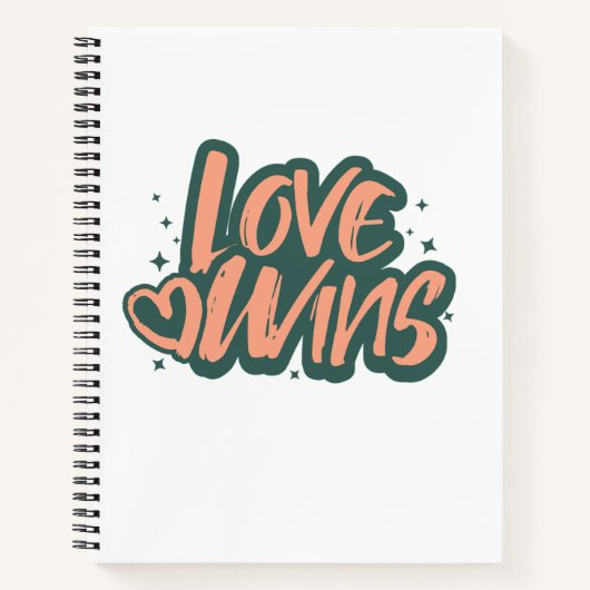 Love Wins Fleece Dekbed Notitieboek (Voorkant)
