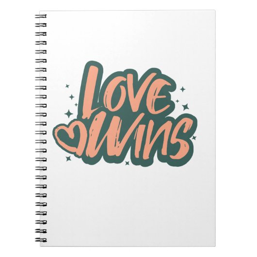 Love Wins Fleece Dekbed Notitieboek (Voorkant)