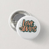 Love Wins Fleece Dekbed Ronde Button 3,2 Cm (Voorkant /achterkant)