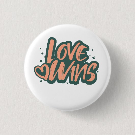 Love Wins Fleece Dekbed Ronde Button 3,2 Cm (Voorkant)