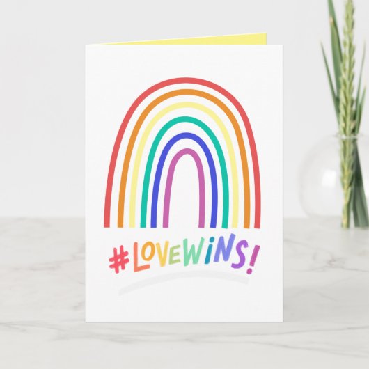 Love Wins Fun Rainbow Kaart (Voorkant)