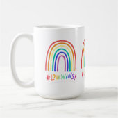 Love Wins Fun Rainbow Koffiemok (Links)