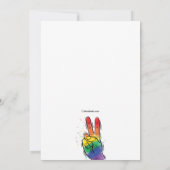 Love Wins Gay Pride Day Invitation Kaart (Achterkant)