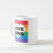 Love Wins | Gay Pride Koffiemok (Voorkant links)