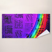 Love Wins Gay Pride LBGQT Rainbow Badhanddoek (Badhanddoek)