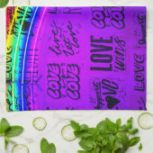 Love Wins Gay Pride LBGQT Rainbow Theedoek (Gevouwen)