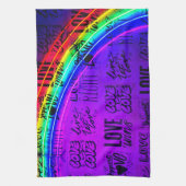 Love Wins Gay Pride LBGQT Rainbow Theedoek (Verticaal)