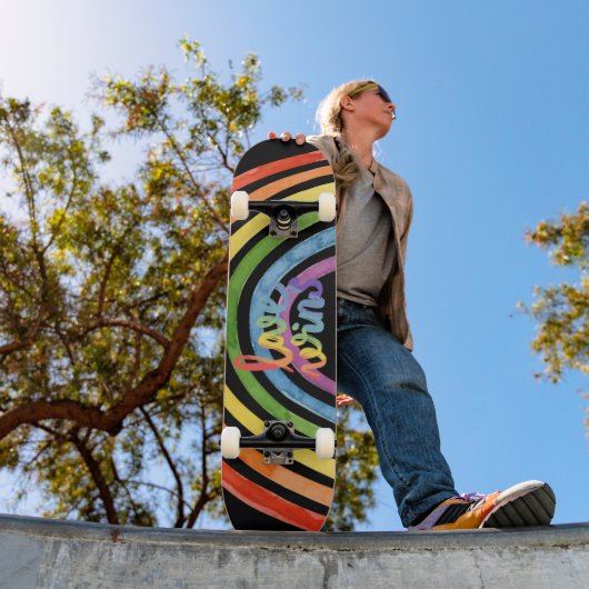 Love Wins Gay Pride Rainbow Persoonlijk Skateboard (Buiten 1)