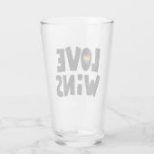 Love Wins Glas (Achterkant)