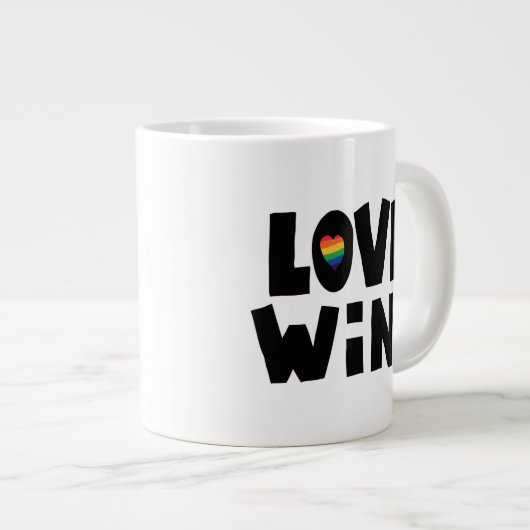 Love Wins Grote Koffiekop (Voorkant rechts)