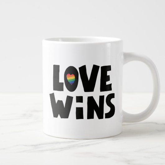 Love Wins Grote Koffiekop (Rechts)