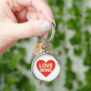 Love Wins Heart Design Sleutelhanger