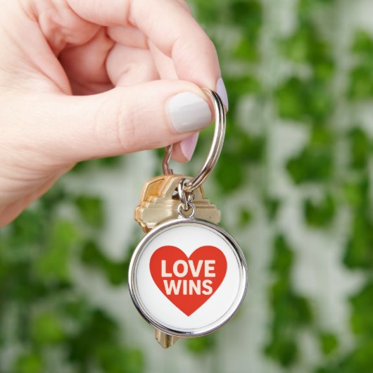 Love Wins Heart Design Sleutelhanger (Hand)