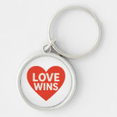 Love Wins Heart Design Sleutelhanger (Voorkant)