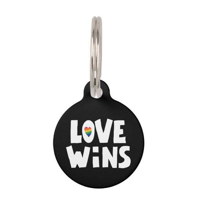 Love Wins Huisdierpenning (Voorkant)