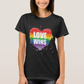 Love Wins LGBT Pride Tshirt for Women (Voorkant)